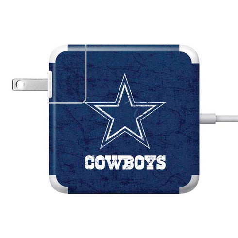 NFL Dallas Cowboys Distressed 85W Power Adapter (15 and 17 inch MacBook Pro Charger) Skin