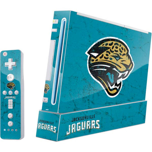NFL Jacksonville Jaguars Distressed Nintendo Skins