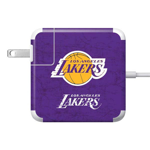 NBA Los Angeles Lakers Purple Primary Logo 85W Power Adapter (15 and 17 inch MacBook Pro Charger) Skin