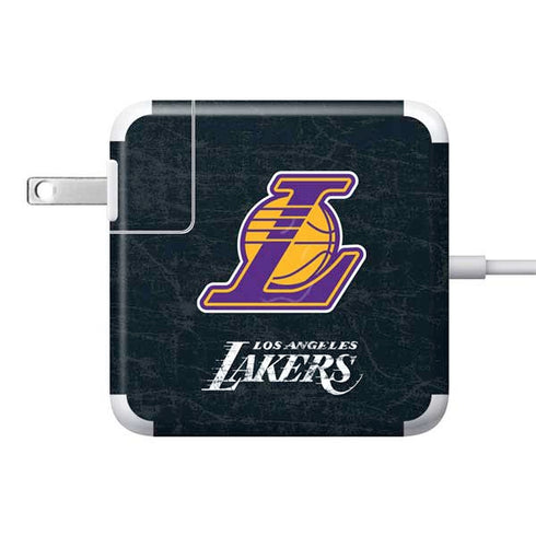 NBA Los Angeles Lakers Secondary Logo 85W Power Adapter (15 and 17 inch MacBook Pro Charger) Skin