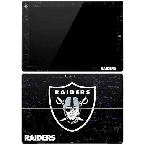 NFL Las Vegas Raiders Distressed Surface Pro 3 Skin