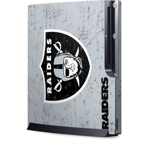 NFL Las Vegas Raiders - Alternate Distressed Playstation 3 & PS3 Slim Skin