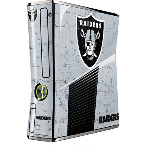 NFL Las Vegas Raiders - Alternate Distressed Xbox 360 Slim (2010) Skin