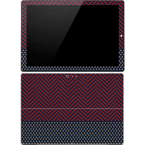 Blocked Polka Dot Chevron Surface Pro 4 Skin