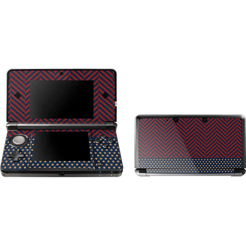 Blocked Polka Dot Chevron 3DS (2011) Skin