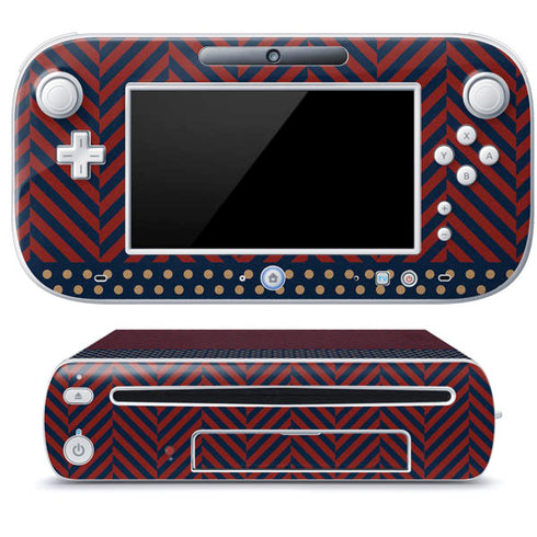 Blocked Polka Dot Chevron Wii U (Console + 1 Controller) Skin