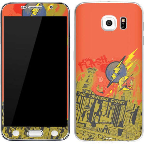 DC Comics The Flash City Collage Art Galaxy S7 Skin