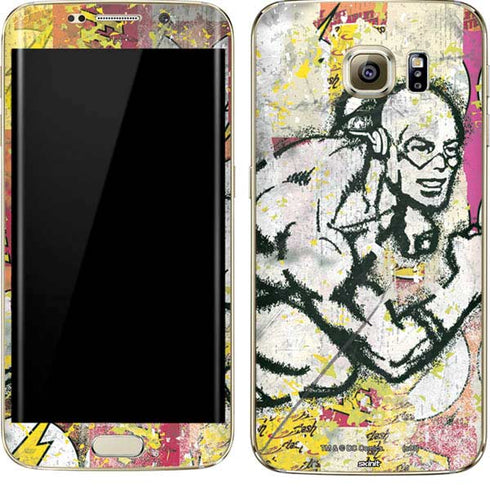 DC Comics The Flash Retro Abstract Running Pose Galaxy S7 Edge Skin