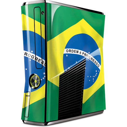 Brazil Flag Xbox 360 Slim (2010) Skin