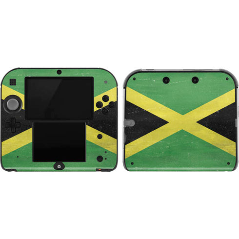 Jamaica Flag Distressed Nintendo 2DS Skin