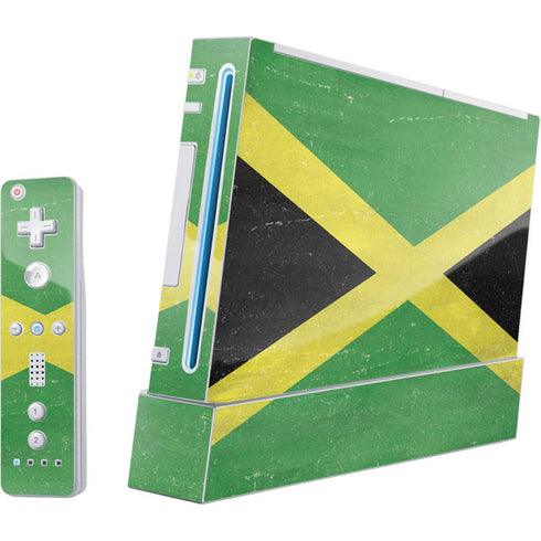 Jamaica Flag Distressed Wii (Includes 1 Controller) Skin