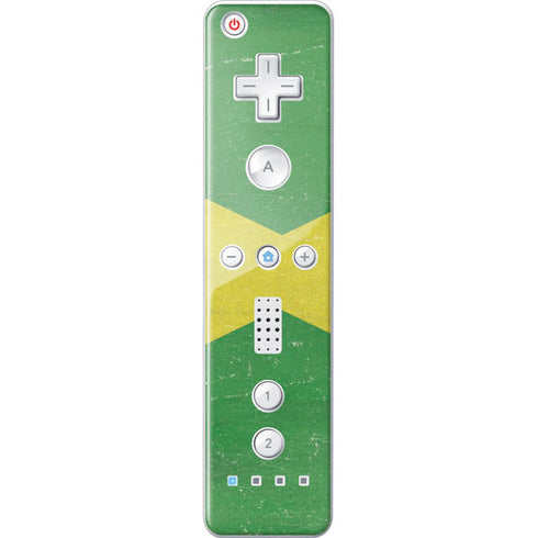 Jamaica Flag Distressed Wii Remote Controller Skin