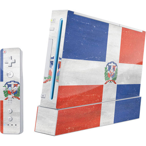 Dominican Republic Flag Distressed Nintendo Skins