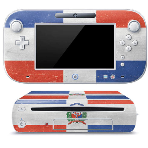 Dominican Republic Flag Distressed Wii U (Console + 1 Controller) Skin