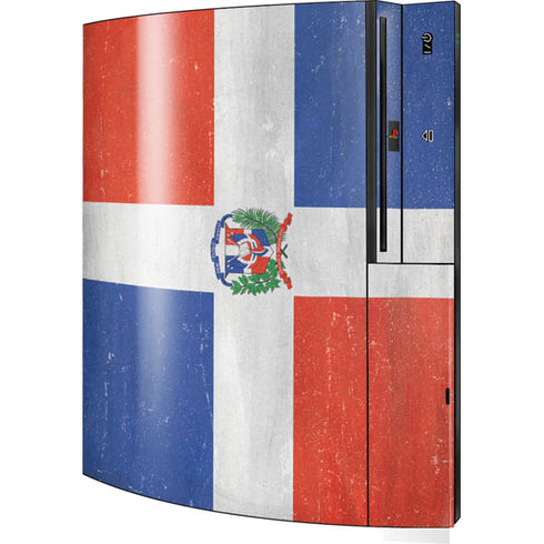 Dominican Republic Flag Distressed Playstation 3 & PS3 Skin