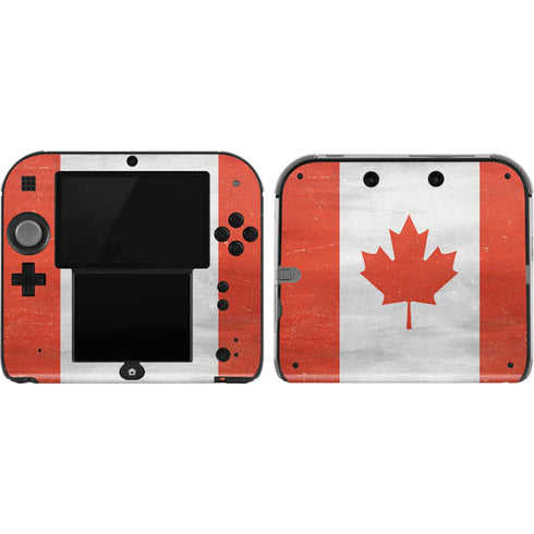 Canada Flag Distressed Nintendo 2DS Skin