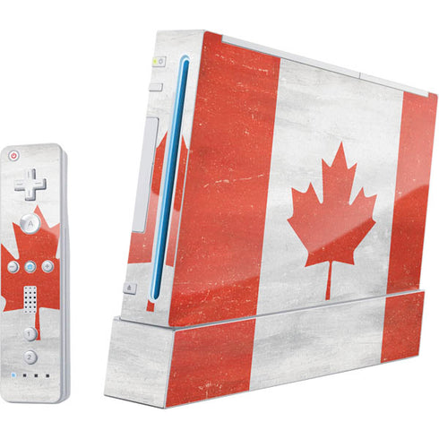 Canada Flag Distressed Nintendo Skins