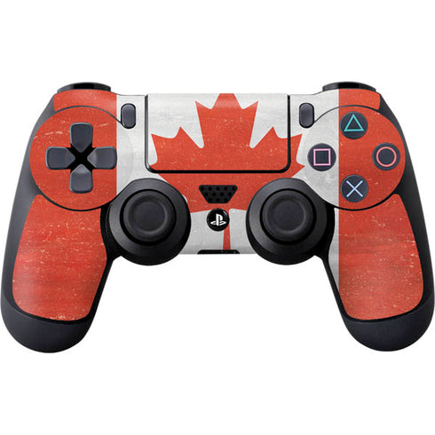 Canada Flag Distressed PlayStation PS4 Skins
