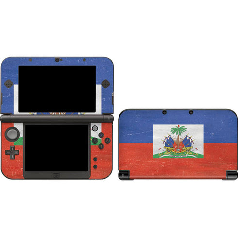 Haiti Flag Distressed Nintendo Skins