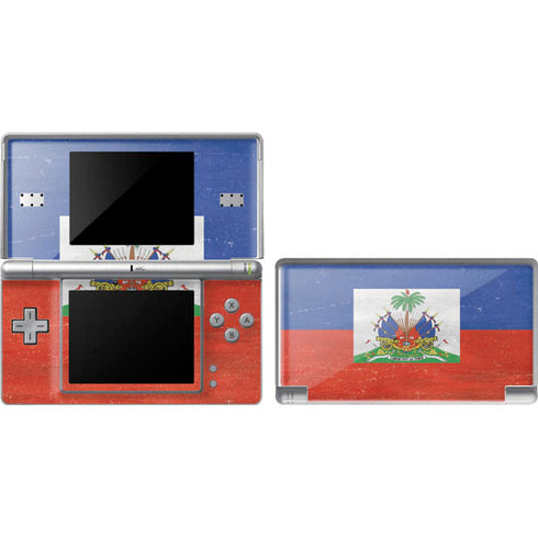 Haiti Flag Distressed Nintendo Skins