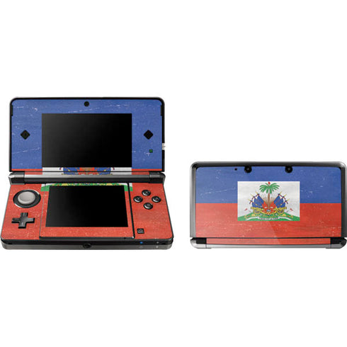 Haiti Flag Distressed Nintendo Skins