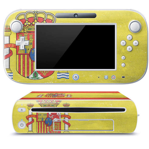 Spain Flag Distressed Wii U (Console + 1 Controller) Skin