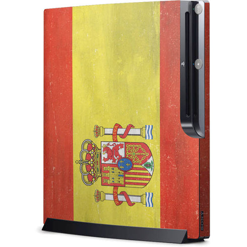 Spain Flag Distressed Playstation 3 & PS3 Slim Skin