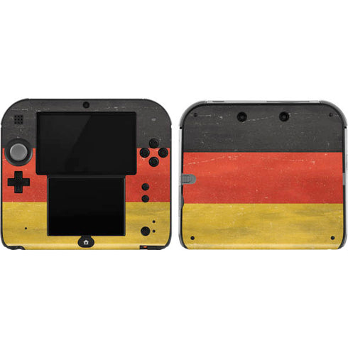 German Flag Distressed Nintendo 2DS Skin