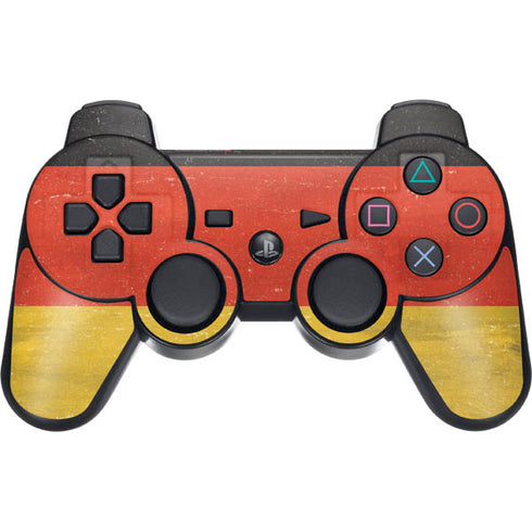 German Flag Distressed PS3 Dual Shock wireless controller Skin