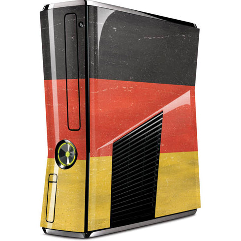 German Flag Distressed Xbox 360 Slim (2010) Skin