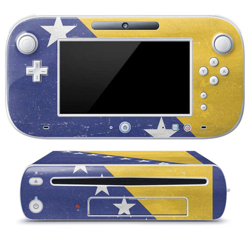 Bosnia and Herzegovina Flag Distressed Wii U (Console + 1 Controller) Skin