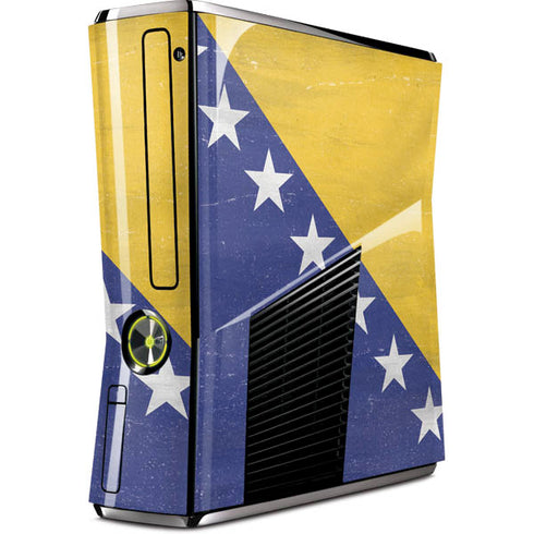 Bosnia and Herzegovina Flag Distressed Xbox 360 Slim (2010) Skin