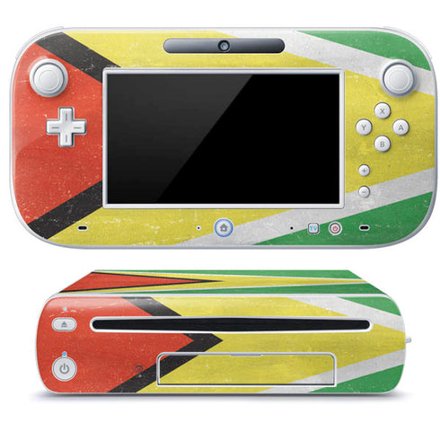 Guyana Flag Distressed Wii U (Console + 1 Controller) Skin