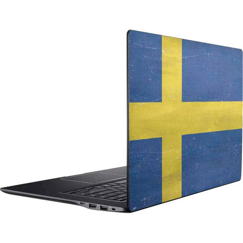 Sweden Flag Distressed Ativ Book 9 (15.6in 2014) Skin