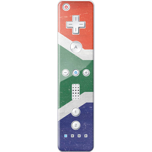 South Africa Flag Distressed Wii Remote Controller Skin