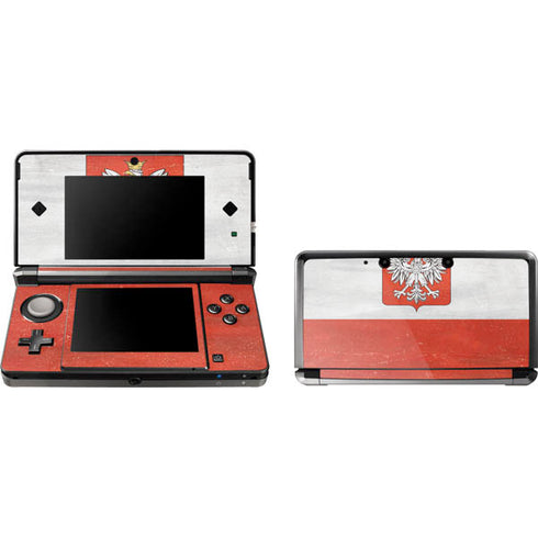 Poland Flag Distressed Nintendo Skins