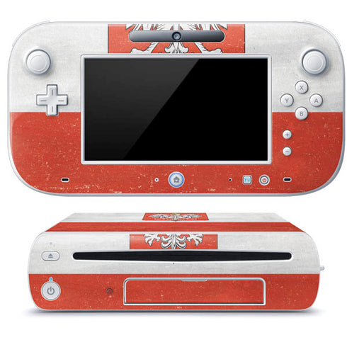 Poland Flag Distressed Wii U (Console + 1 Controller) Skin