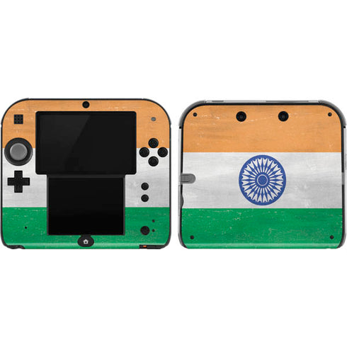 India Flag Distressed Nintendo 2DS Skin