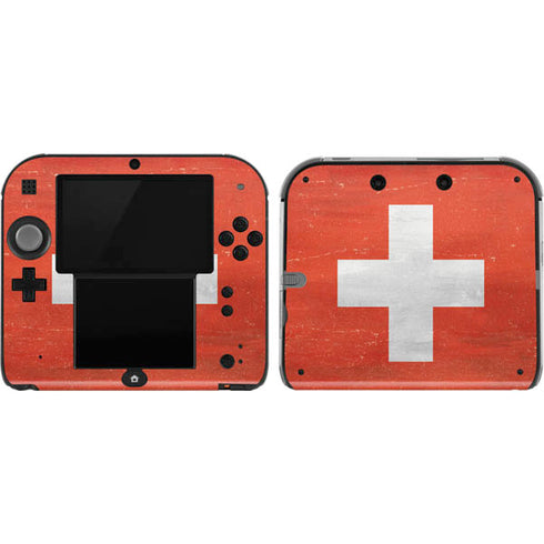 Switzerland Flag Distressed Nintendo Skins