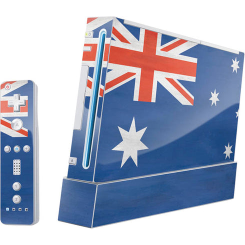 Australia Flag Distressed Wii (Includes 1 Controller) Skin