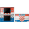 Croatia Flag Distressed DS Lite Skin