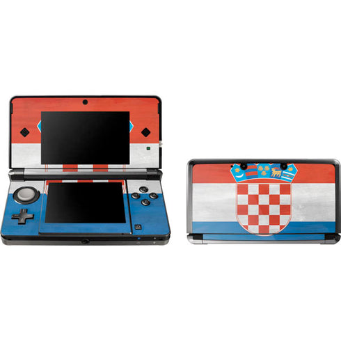 Croatia Flag Distressed 3DS (2011) Skin