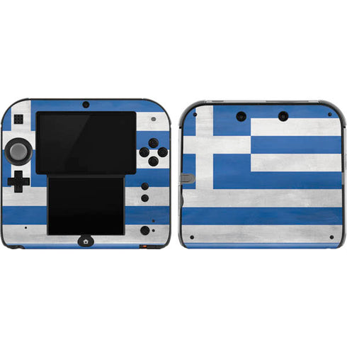 Greece Flag Distressed Nintendo Skins