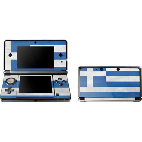 Greece Flag Distressed 3DS (2011) Skin