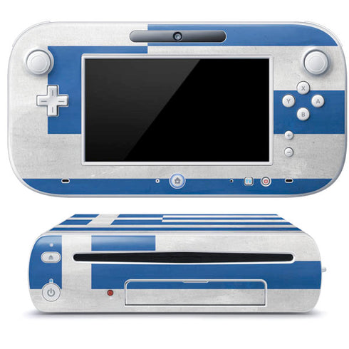 Greece Flag Distressed Wii U (Console + 1 Controller) Skin
