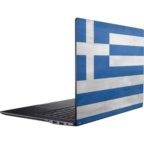 Greece Flag Distressed Ativ Book 9 (15.6in 2014) Skin