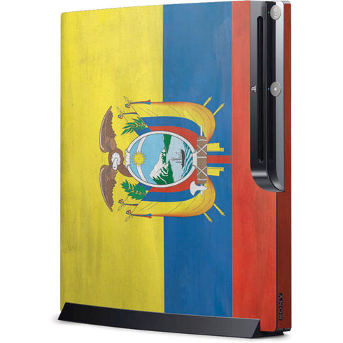 Ecuador Flag Distressed Playstation 3 & PS3 Slim Skin