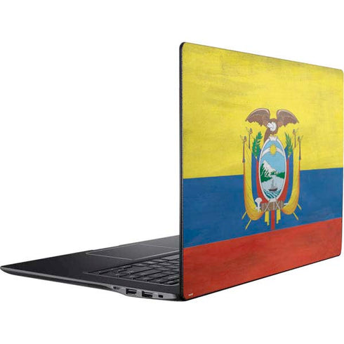 Ecuador Flag Distressed Ativ Book 9 (15.6in 2014) Skin