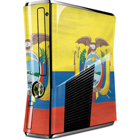 Ecuador Flag Distressed Xbox 360 Slim (2010) Skin