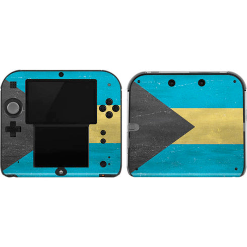 Bahamas Flag Distressed Nintendo Skins